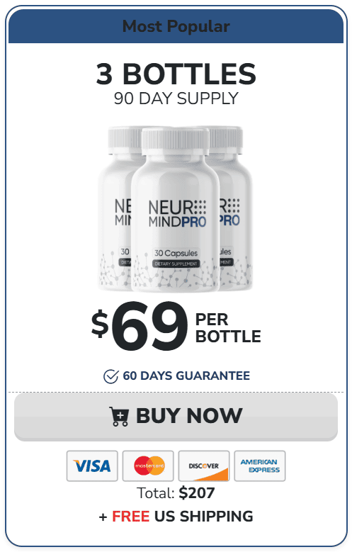 neuro mind pro 3 bottles price
